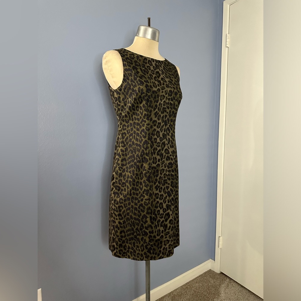Anne Taylor Petite Leopard Print Dress